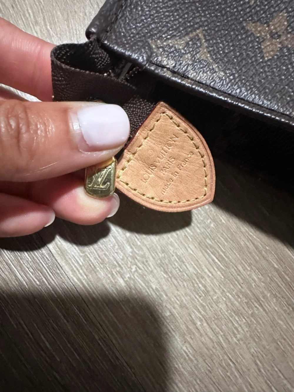 Louis Vuitton Monogram Canvas Pouch in Dark Brown